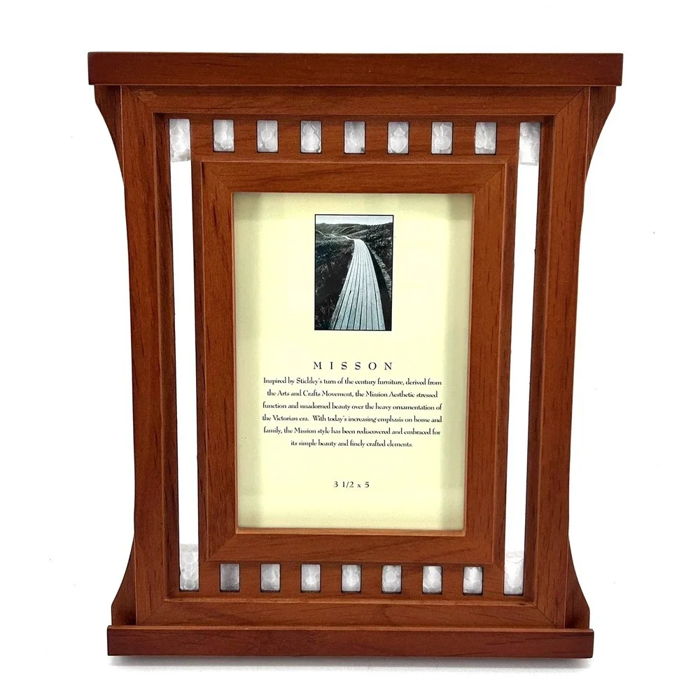 Fetco Mission Wood Picture Frame 3.5x5 Arts and Crafts Stickley Style 420035